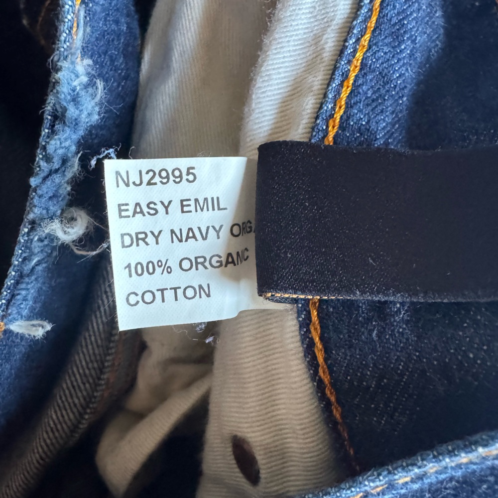 Nudie Jeans 36W 34L Dry Navy Jeans - Picture 8 of 9